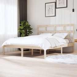vidaXL Massivholzbett Kiefer 160x200 cm