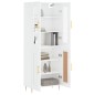 Highboard Hochglanz-Weiß 69,5x34x180 cm Holzwerkstoff Highboard Hochglanz-Weiß 69,5x34x180 cm Holzwerkstoff