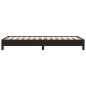 Bettgestell Schwarz 80x200 cm Kunstleder Bettgestell Schwarz 80x200 cm Kunstleder