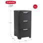 Curver Schubladenschrank Style 3x14L Anthrazit Curver Schubladenschrank Style 3x14L Anthrazit