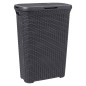 Curver Wäschekorb mit Deckel Style 2x40L Anthrazit Curver Wäschekorb mit Deckel Style 2x40L Anthrazit