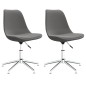vidaXL Esszimmerstühle 2 Stk. Drehbar Hellgrau Stoff vidaXL Esszimmerstühle 2 Stk. Drehbar Hellgrau Stoff