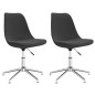 vidaXL Esszimmerstühle 2 Stk. Drehbar Dunkelgrau Stoff vidaXL Esszimmerstühle 2 Stk. Drehbar Dunkelgrau Stoff