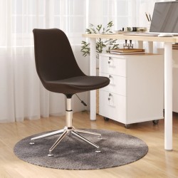 vidaXL Bürostuhl Drehbar Dunkelbraun Stoff