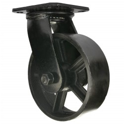 Mac Lean Lenkrolle 150 mm 2 Stk. Schwarz