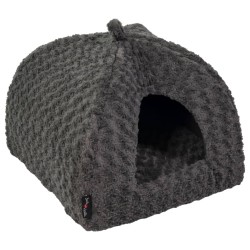 Jack and Vanilla Haustier-Iglu Softy S 50x50x50 cm Rosette Grau