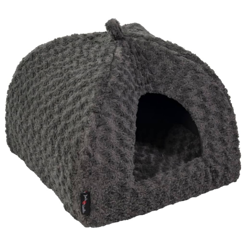 Jack and Vanilla Haustier-Iglu Softy S 50x50x50 cm Rosette Grau Jack and Vanilla Haustier-Iglu Softy S 50x50x50 cm Rosette Grau