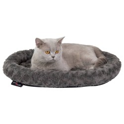 Jack and Vanilla Haustierkorb Softy XS 45x40x7 cm Rosette Grau