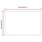 vidaXL LED-Badspiegel 90x60 cm vidaXL LED-Badspiegel 90x60 cm