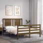 vidaXL Massivholzbett mit Kopfteil Honigbraun 120x200 cm vidaXL Massivholzbett mit Kopfteil Honigbraun 120x200 cm