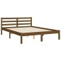 vidaXL Massivholzbett mit Kopfteil Honigbraun 120x200 cm vidaXL Massivholzbett mit Kopfteil Honigbraun 120x200 cm