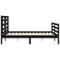 vidaXL Massivholzbett mit Kopfteil Schwarz 120x200 cm vidaXL Massivholzbett mit Kopfteil Schwarz 120x200 cm
