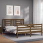 vidaXL Massivholzbett mit Kopfteil Honigbraun 160x200 cm vidaXL Massivholzbett mit Kopfteil Honigbraun 160x200 cm