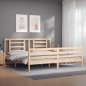vidaXL Massivholzbett mit Kopfteil vidaXL Massivholzbett mit Kopfteil