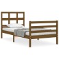 vidaXL Massivholzbett mit Kopfteil Honigbraun 90x200 cm vidaXL Massivholzbett mit Kopfteil Honigbraun 90x200 cm