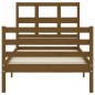vidaXL Massivholzbett mit Kopfteil Honigbraun 90x200 cm vidaXL Massivholzbett mit Kopfteil Honigbraun 90x200 cm