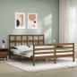 vidaXL Massivholzbett mit Kopfteil Honigbraun 160x200 cm vidaXL Massivholzbett mit Kopfteil Honigbraun 160x200 cm