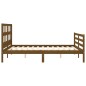 vidaXL Massivholzbett mit Kopfteil Honigbraun 160x200 cm vidaXL Massivholzbett mit Kopfteil Honigbraun 160x200 cm
