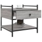 vidaXL Couchtisch Grau Sonoma 50x50x50 cm Holzwerkstoff vidaXL Couchtisch Grau Sonoma 50x50x50 cm Holzwerkstoff