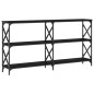vidaXL Konsolentisch Schwarz 156x28x80,5 cm Holzwerkstoff vidaXL Konsolentisch Schwarz 156x28x80,5 cm Holzwerkstoff