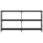 vidaXL Konsolentisch Schwarz 156x28x80,5 cm Holzwerkstoff vidaXL Konsolentisch Schwarz 156x28x80,5 cm Holzwerkstoff