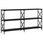 vidaXL Konsolentisch Schwarz 156x28x80,5 cm Holzwerkstoff vidaXL Konsolentisch Schwarz 156x28x80,5 cm Holzwerkstoff