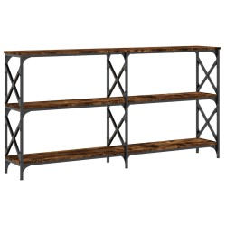 vidaXL Konsolentisch Räuchereiche 156x28x80,5 cm Holzwerkstoff