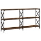 vidaXL Konsolentisch Räuchereiche 156x28x80,5 cm Holzwerkstoff vidaXL Konsolentisch Räuchereiche 156x28x80,5 cm Holzwerkstoff