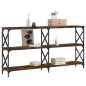 vidaXL Konsolentisch Räuchereiche 156x28x80,5 cm Holzwerkstoff vidaXL Konsolentisch Räuchereiche 156x28x80,5 cm Holzwerkstoff
