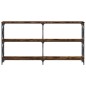 vidaXL Konsolentisch Räuchereiche 156x28x80,5 cm Holzwerkstoff vidaXL Konsolentisch Räuchereiche 156x28x80,5 cm Holzwerkstoff