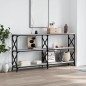vidaXL Konsolentisch Grau Sonoma 200x28x80,5 cm Holzwerkstoff vidaXL Konsolentisch Grau Sonoma 200x28x80,5 cm Holzwerkstoff