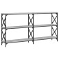 vidaXL Konsolentisch Grau Sonoma 200x28x80,5 cm Holzwerkstoff vidaXL Konsolentisch Grau Sonoma 200x28x80,5 cm Holzwerkstoff