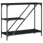 vidaXL Konsolentisch Schwarz 88,5x30x75 cm Holzwerkstoff vidaXL Konsolentisch Schwarz 88,5x30x75 cm Holzwerkstoff