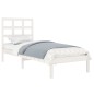 vidaXL Massivholzbett Weiß 75x190 cm vidaXL Massivholzbett Weiß 75x190 cm