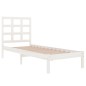 vidaXL Massivholzbett Weiß 75x190 cm vidaXL Massivholzbett Weiß 75x190 cm