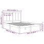 vidaXL Massivholzbett Kiefer 160x200 cm vidaXL Massivholzbett Kiefer 160x200 cm