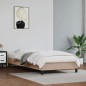 Bettgestell Cappuccino-Braun 90x190 cm Kunstleder Bettgestell Cappuccino-Braun 90x190 cm Kunstleder