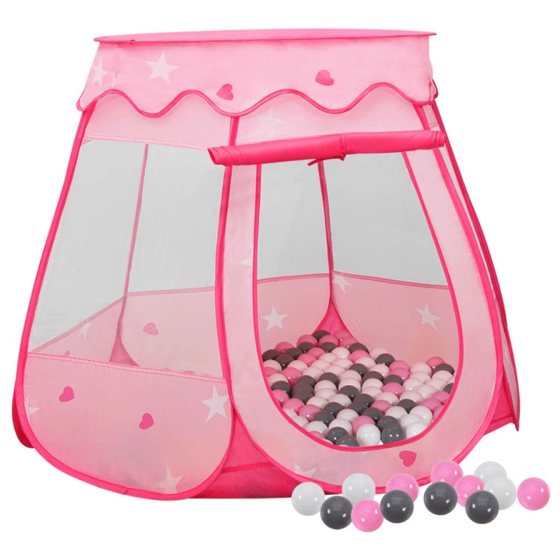 vidaXL Kinder-Spielzelt mit 250 Bällen Rosa 102x102x82 cm vidaXL Kinder-Spielzelt mit 250 Bällen Rosa 102x102x82 cm