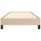 Bettgestell Cappuccino-Braun 90x190 cm Kunstleder Bettgestell Cappuccino-Braun 90x190 cm Kunstleder