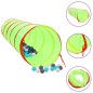 vidaXL Spieltunnel mit 250 Bällen Grün 175 cm Polyester vidaXL Spieltunnel mit 250 Bällen Grün 175 cm Polyester