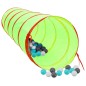 vidaXL Spieltunnel mit 250 Bällen Grün 175 cm Polyester vidaXL Spieltunnel mit 250 Bällen Grün 175 cm Polyester
