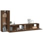 vidaXL 3-tlg. TV-Schrank-Set Braun Eichen-Optik Holzwerkstoff vidaXL 3-tlg. TV-Schrank-Set Braun Eichen-Optik Holzwerkstoff