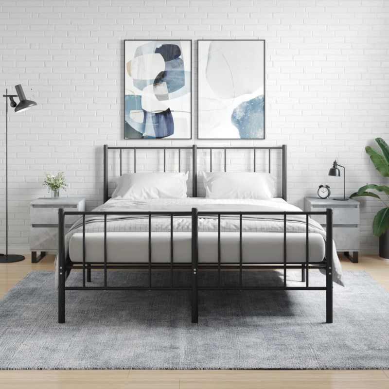 vidaXL Nachttische 2 Stk. Betongrau 40x35x50 cm Holzwerkstoff vidaXL Nachttische 2 Stk. Betongrau 40x35x50 cm Holzwerkstoff