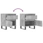 vidaXL Nachttische 2 Stk. Betongrau 40x35x50 cm Holzwerkstoff vidaXL Nachttische 2 Stk. Betongrau 40x35x50 cm Holzwerkstoff