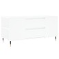 vidaXL Couchtisch Weiß 102x44,5x50 cm Holzwerkstoff vidaXL Couchtisch Weiß 102x44,5x50 cm Holzwerkstoff