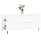 vidaXL Couchtisch Weiß 102x44,5x50 cm Holzwerkstoff vidaXL Couchtisch Weiß 102x44,5x50 cm Holzwerkstoff