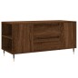 vidaXL Couchtisch Braun Eichen-Optik 102x44,5x50 cm Holzwerkstoff vidaXL Couchtisch Braun Eichen-Optik 102x44,5x50 cm Holzwerkstoff