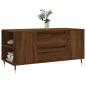 vidaXL Couchtisch Braun Eichen-Optik 102x44,5x50 cm Holzwerkstoff vidaXL Couchtisch Braun Eichen-Optik 102x44,5x50 cm Holzwerkstoff