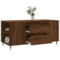 vidaXL Couchtisch Braun Eichen-Optik 102x44,5x50 cm Holzwerkstoff vidaXL Couchtisch Braun Eichen-Optik 102x44,5x50 cm Holzwerkstoff