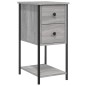 vidaXL Nachttisch Grau Sonoma 32x42x70 cm Holzwerkstoff vidaXL Nachttisch Grau Sonoma 32x42x70 cm Holzwerkstoff